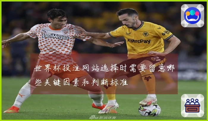 世界杯投注网站选择时需要留意哪些关键因素和判断标准