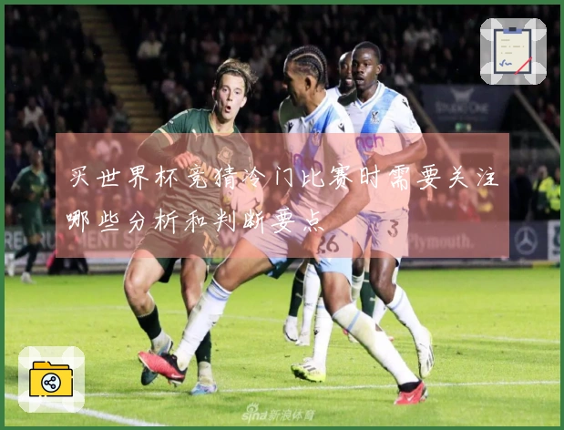 买世界杯竞猜冷门比赛时需要关注哪些分析和判断要点