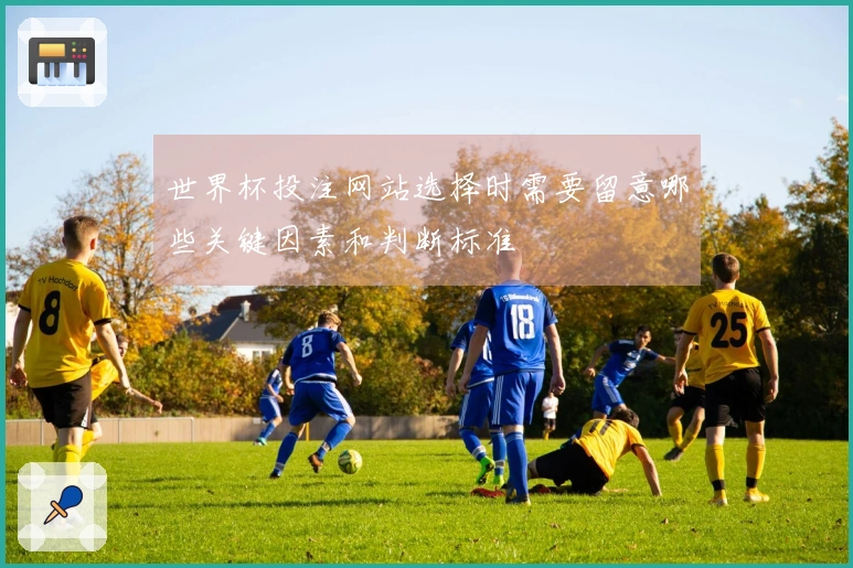 世界杯投注网站选择时需要留意哪些关键因素和判断标准