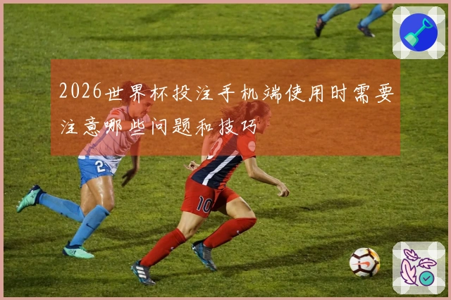 2026世界杯投注手机端使用时需要注意哪些问题和技巧