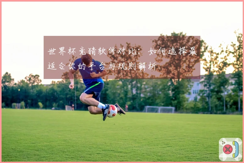 世界杯竞猜软件对比:如何选择最适合你的平台与规则解析